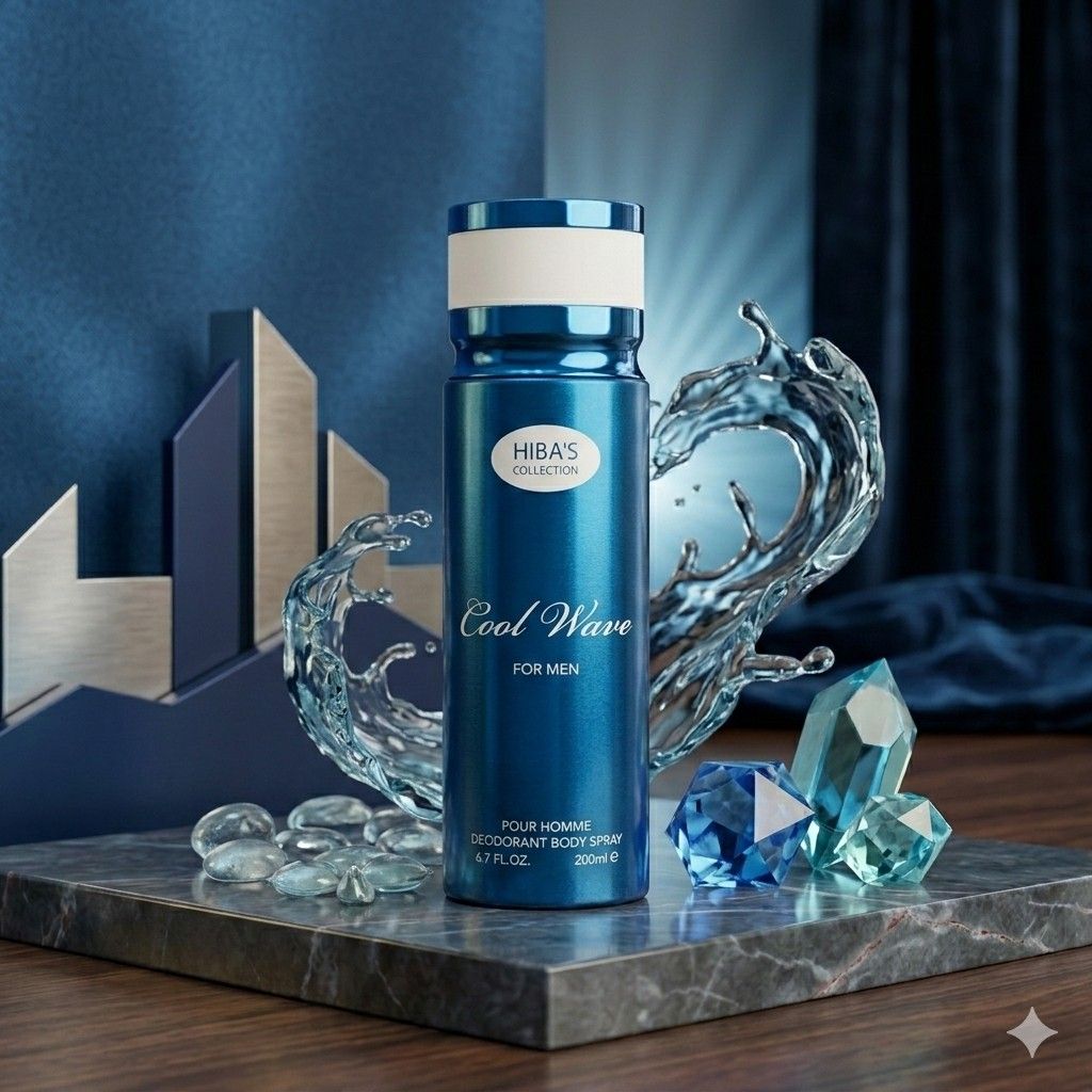 Cool Wave Body Spray (For Men) | Hibas